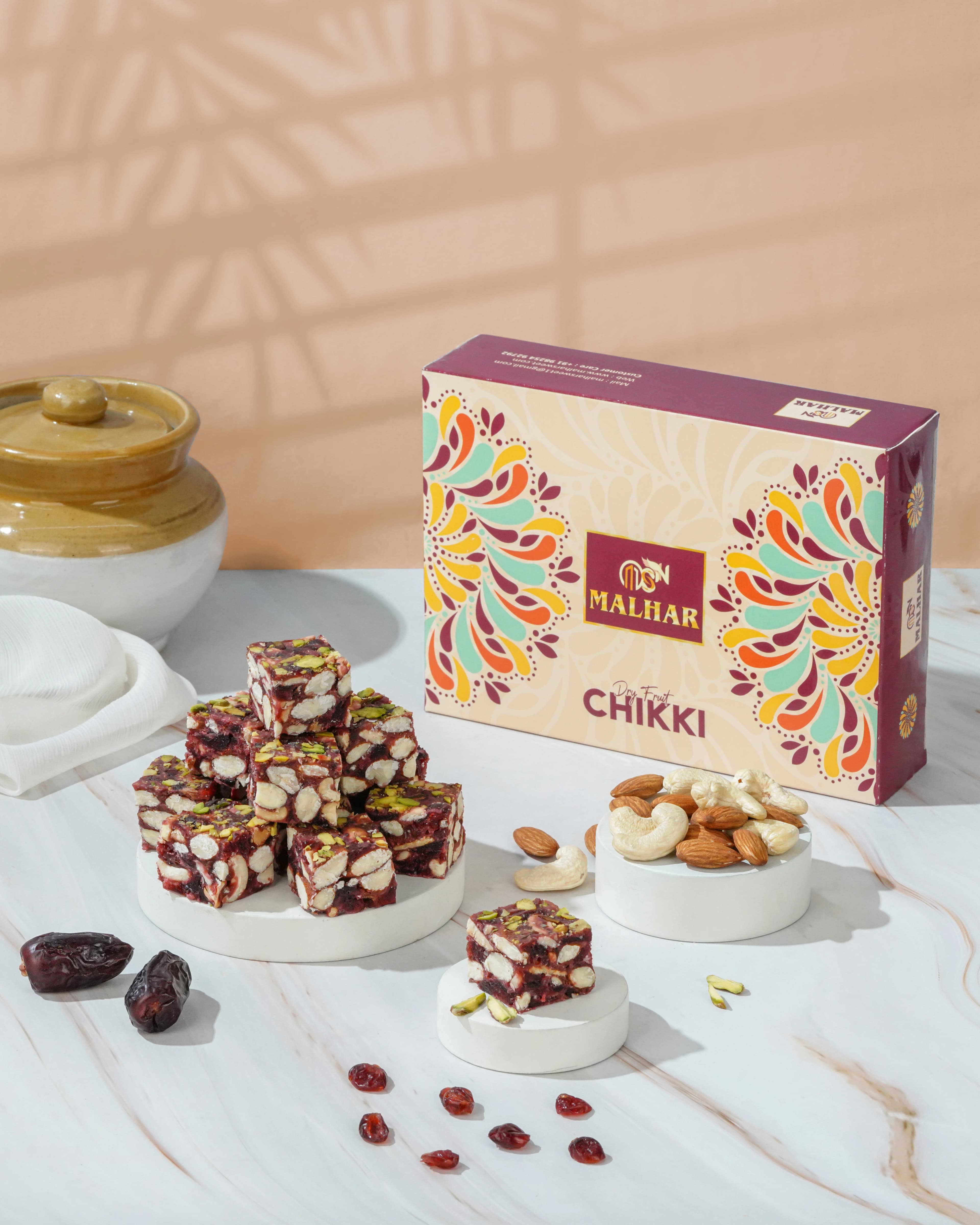 Dryfruit Rose Barfi